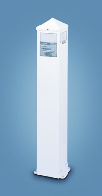 Aluminum Marina 4-sided column Light 8" x 8" x 41"