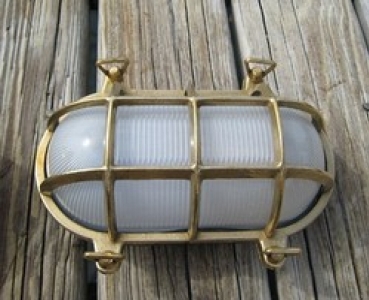 Brass Oval Light
